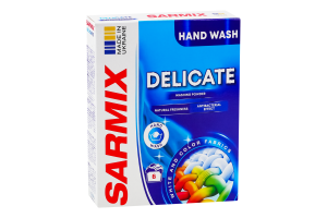 Пральний порошок Sarmix Delicate для ручного прання, 6 циклів прання, 300 г